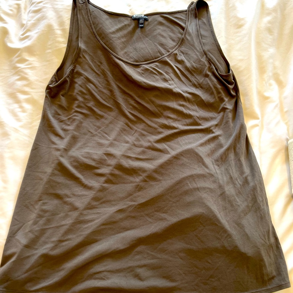 Eileen Fisher brown tank top size M